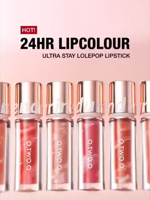 O.TWO.O Matte Lipstick High Pigment Lightweight Smooth Non Stick Cup Lip Gloss