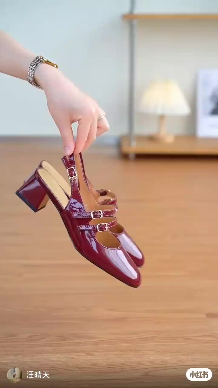 ZES 01 Sandal Wanita Heels 3cm Slip On Tali Gesper Shoes