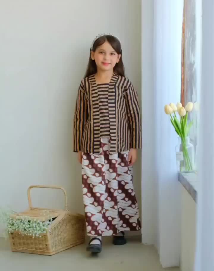 KEBAYA LURIK ANAK WARNA LENGKAP UNTUK 3 - 12 TAHUN Baju Tradisional Fashion