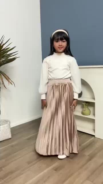ROK PLISKET BLUDRU ANAK PREMIUM | ROK BLUDRU VELVET ANAK PEREMPUAN USIA 4 -12 TAHUN