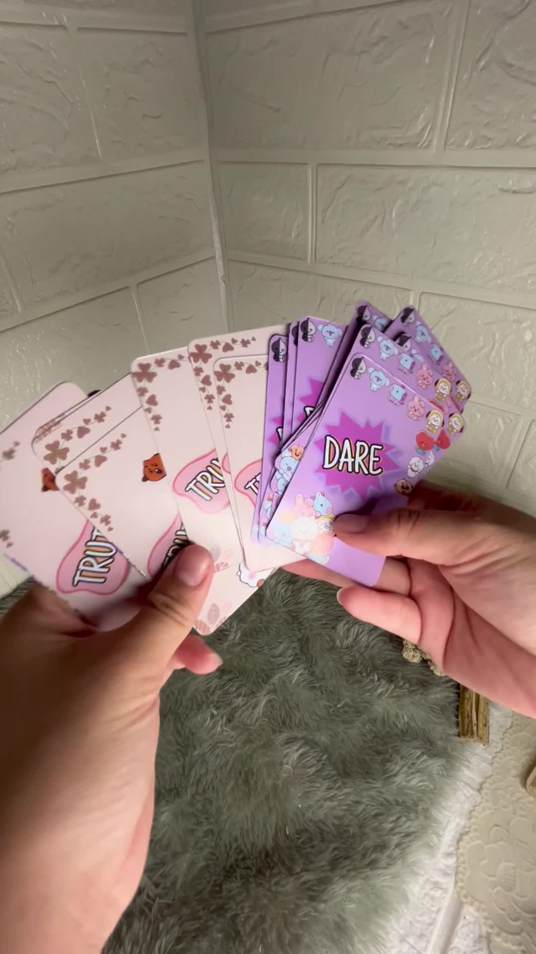 Truth or Dare anak versi bt21 || ToD anak Tema 1 isi 29 + Kotak Kartu || Kartu Permainan Truth or Dare || Kartu Permainan ToD || Kartu Permainan Kekinian || Kartu Permainan Viral Game Kertas Card