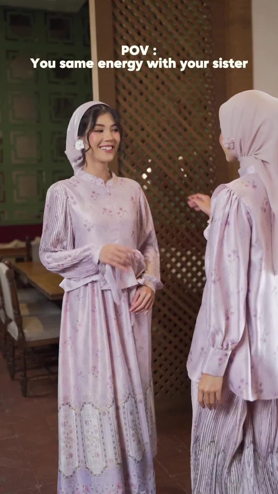 Mayoutfit Summer Bloom Sarimbit Lebaran Mauve Series | Baju Muslim Raya Keluarga Dress Koko Gamis Couple