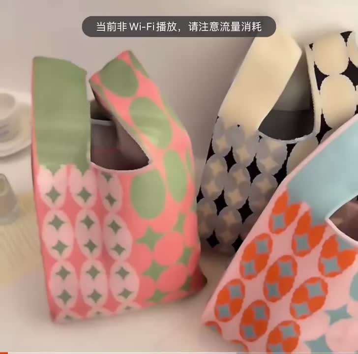 TAS BUFFALOW VIRAL BANGKOK / TAS RAJUT  KOREA / MINI KNITTED TOTE BAG