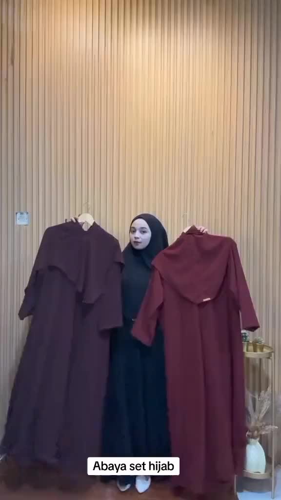 Gamis set hijab Abaya set hijab bargo
