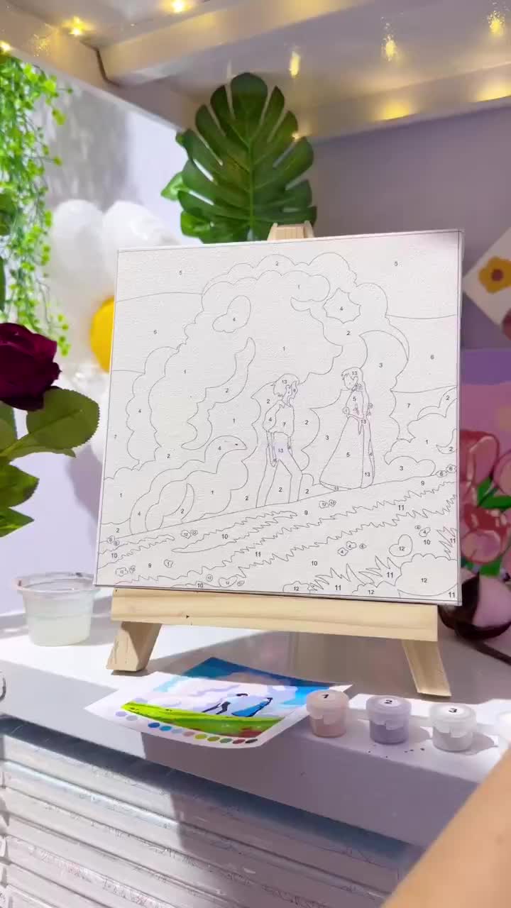 Paint by Numbers KIT - Studio Ghibli - Totoro 20x20cm