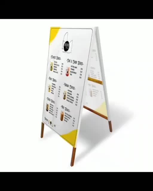 KKD - Stand Banner - Standing Banner Lipat Menggunakan Engsel 2 sisi/Rangka Kayu Banner