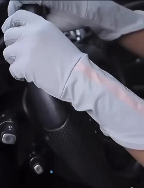 Sarung Tangan Anti Uv Motor Wanita Sarung Tangan GloSutra Es Lembut Anti Selip / Sarung Tangan Jempol Touch Screen UPF50+ / Perlindungan UV Tinggi