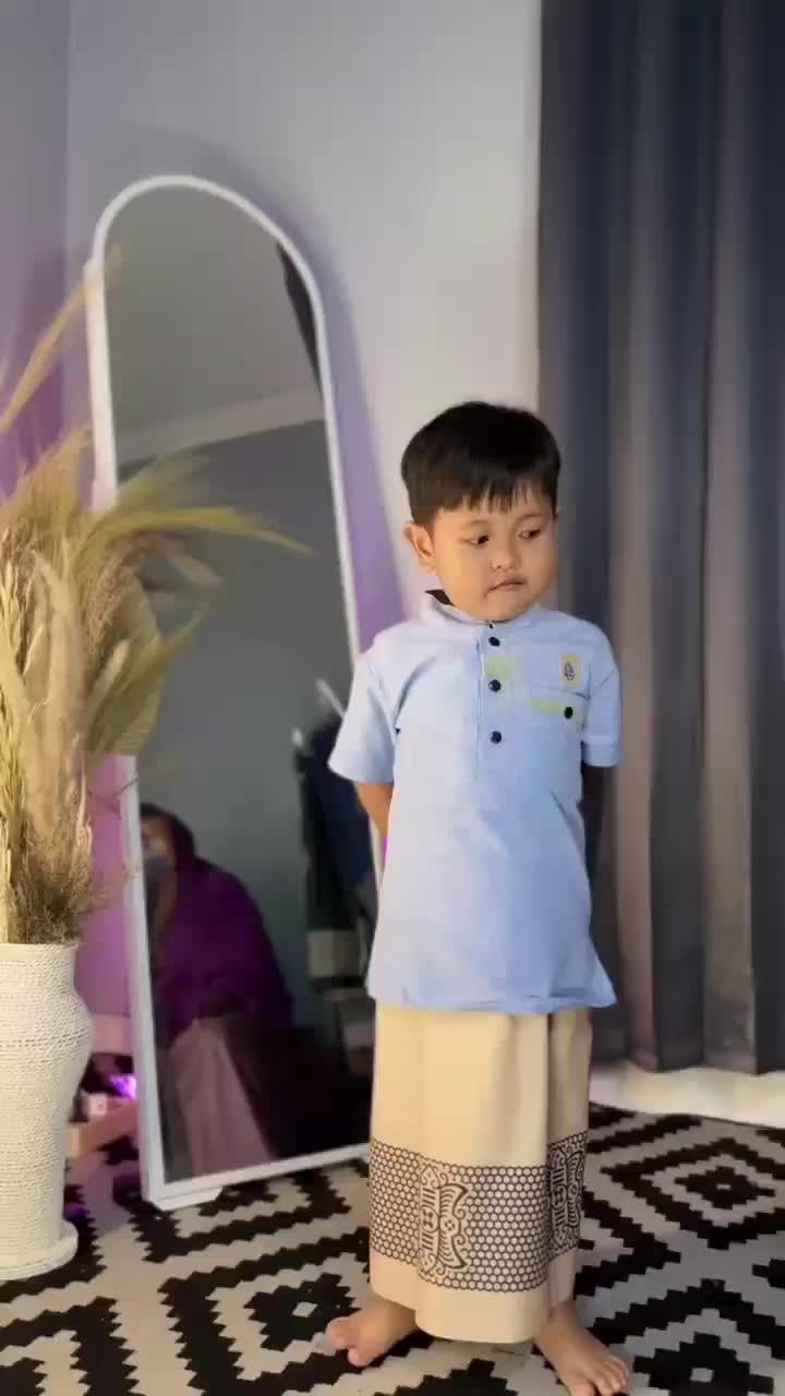 (COD) SARUNG ANAK INSTAN LAKI LAKI USIA 2-12 TAHUN KARET PINGGANG SARUNG INSTAN  Muslim