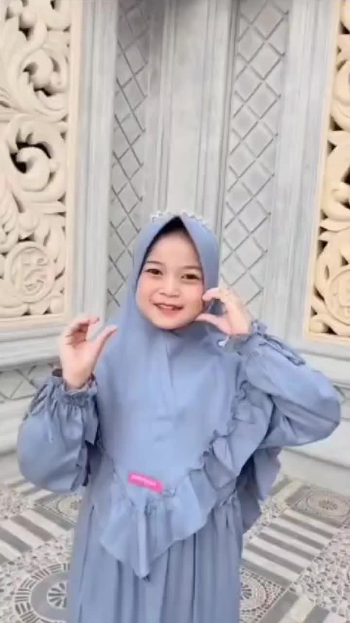 Sumayyah Kids Gamis Dress Anak Perempuan Ayuka Set Hijab Rayon Twill Premium 1-10 Tahun Muslim Baju