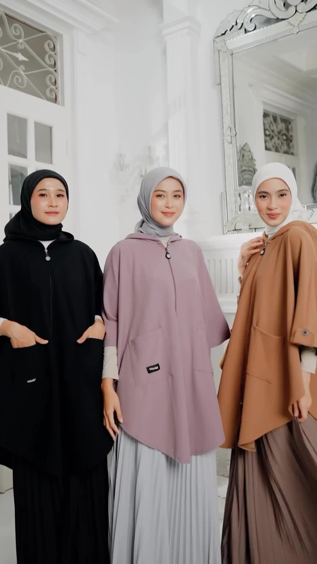 Hijacket Aisya Outer Rompi Panjang Kekinian | Jaket Hijab Panjang Muslimah | Bahan Coco knit premium Wanita
