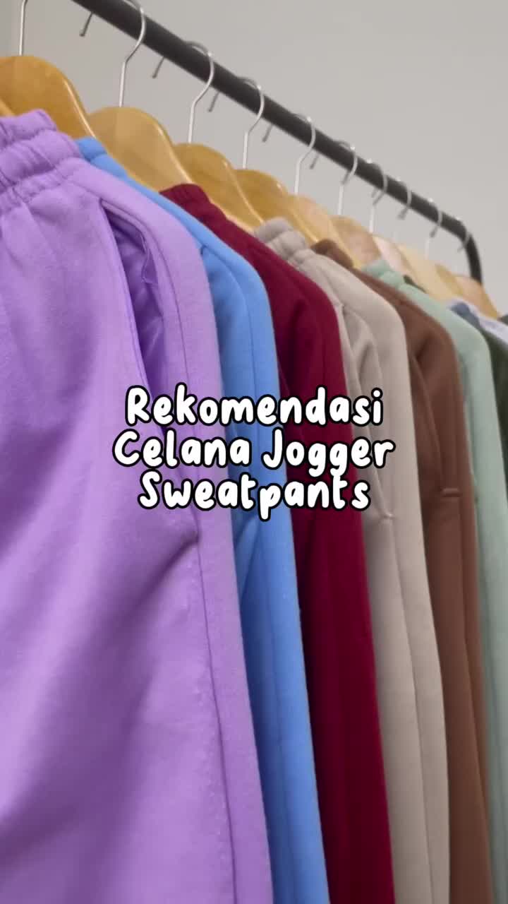 Sweatpants jogger Wanita Kekinian Bahan Fleace Adem Halus Menyerap / Celana joger Korean /Joger Sweatpants Premium / Celana olahraga panjang