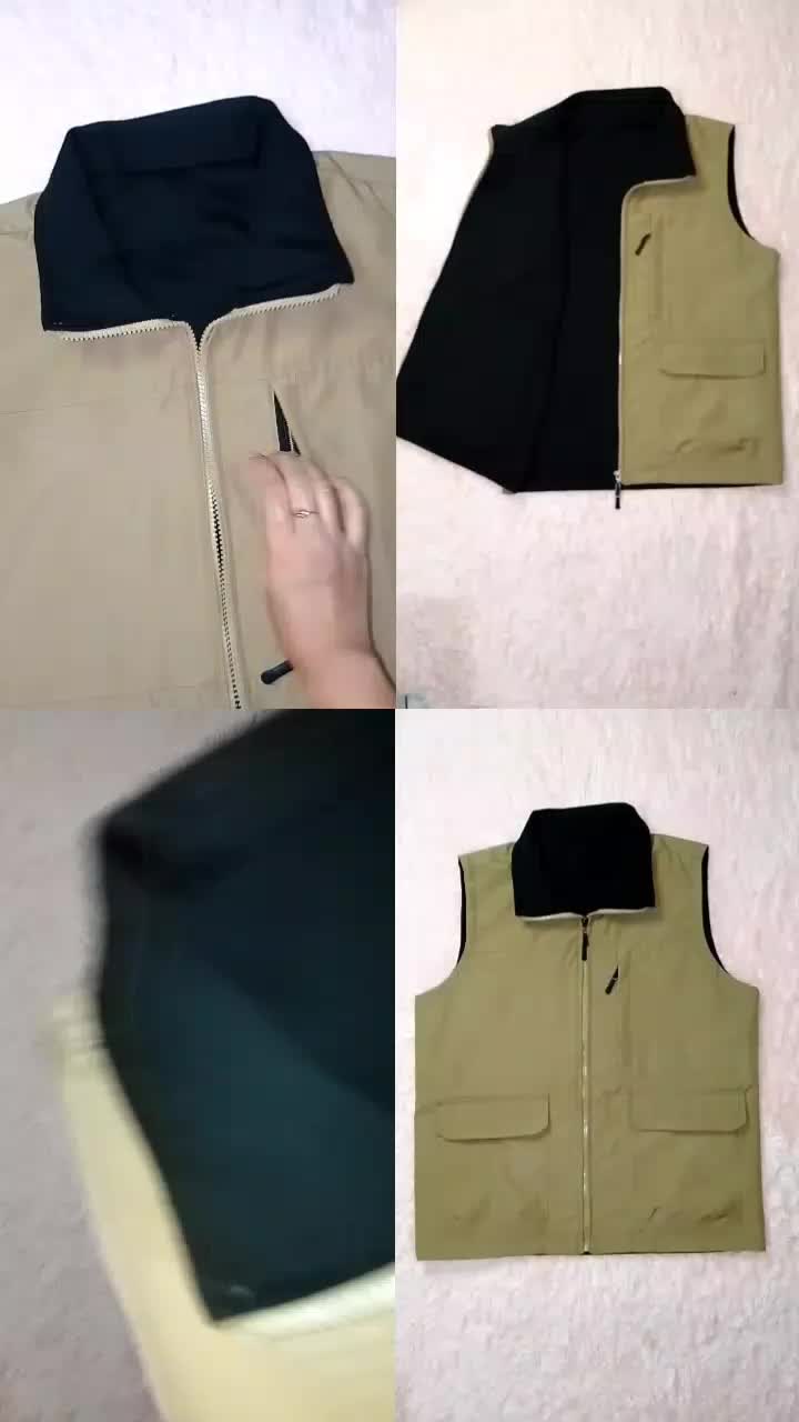 [ Excellent ] Rompi 2 in 1 Rompi / Rompi Pria Bolak Balik ( Bb ) Jaket Tanpa Lengan / Rompi Outdoor / Rompi Motor / Rompi Lapangan / Rompi Kerja / Rompi Pria Casual / Rompi Vest Pria Kargo / Rompi Tebal Tahan Angin Berkualitas