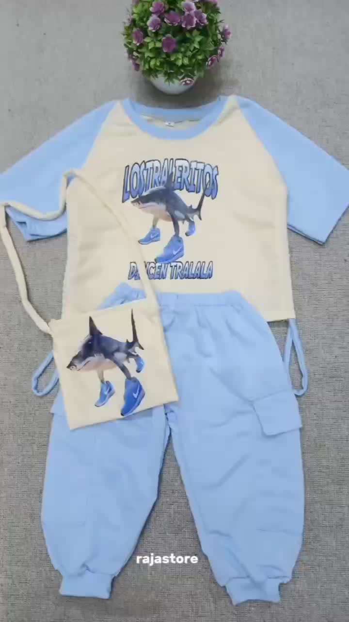 Setelan Anak Paket Isi 3 Setelan Pilih Size Random Warna Bahan Beby Tery