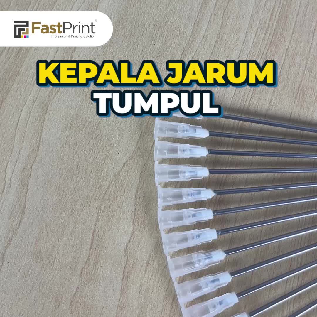 Fast Print Kepala Jarum Tumpul Kepala Spuit