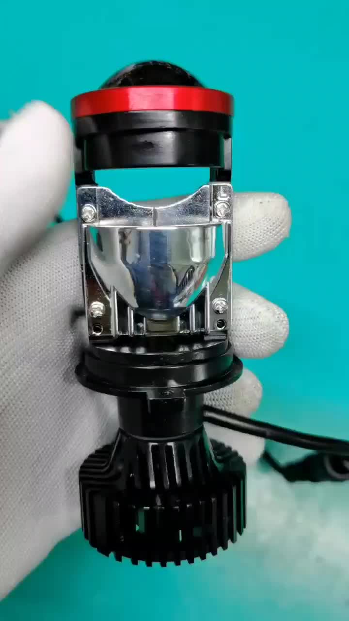 LAMPU LED MINI PROJECTOR BILED Y8 SOKET H4 COCOK UNTUK MOBIL DAN MOTOR  HIGLOW BEEM