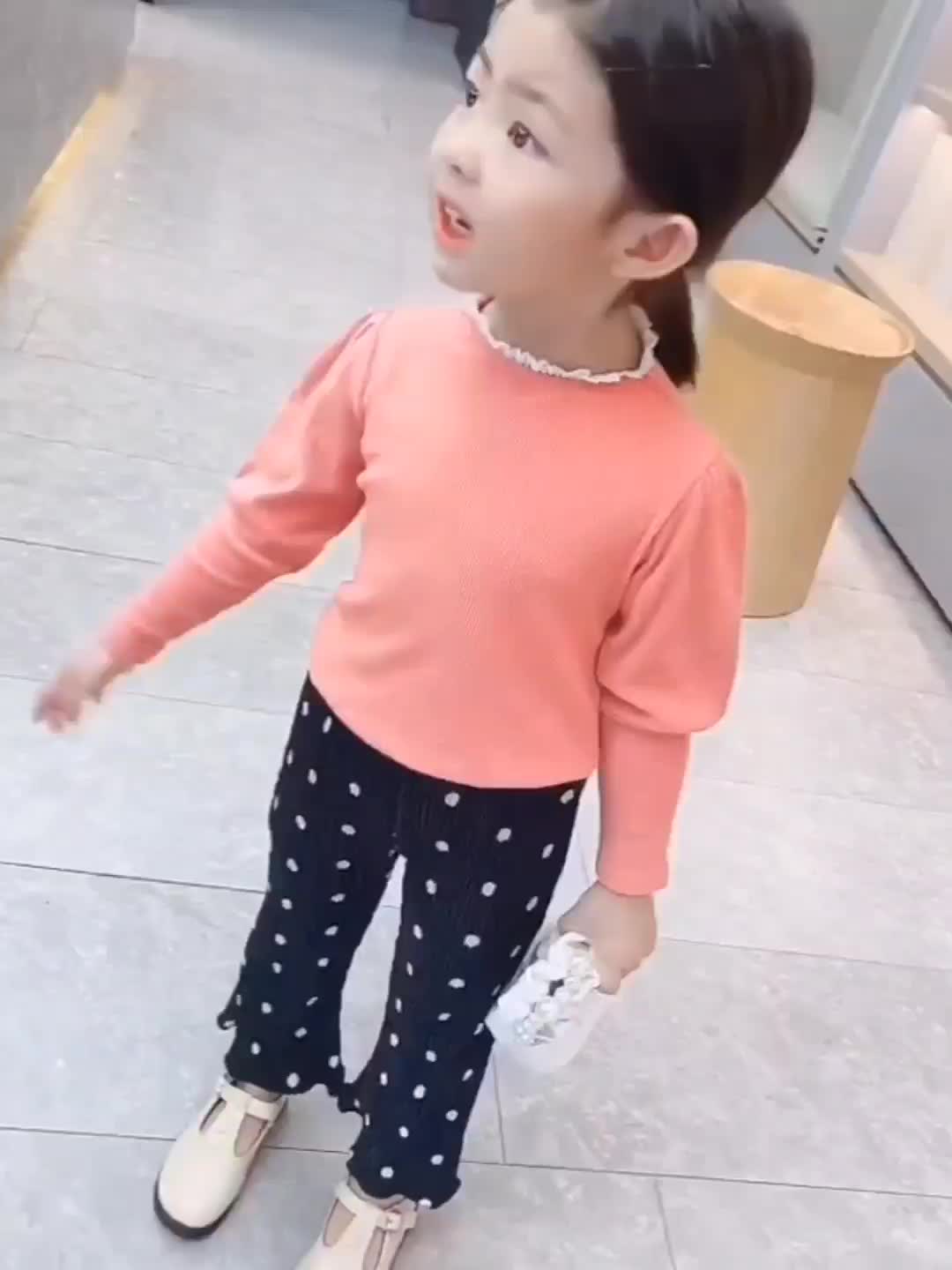 Atasan anak perempuan lengan panjang Trendi Gaya Korea-Pakaian anak perempuan-Atasan model terbaru blouse 3-4 tahun zahra pink ksos girl baju untuk cewek Kaos