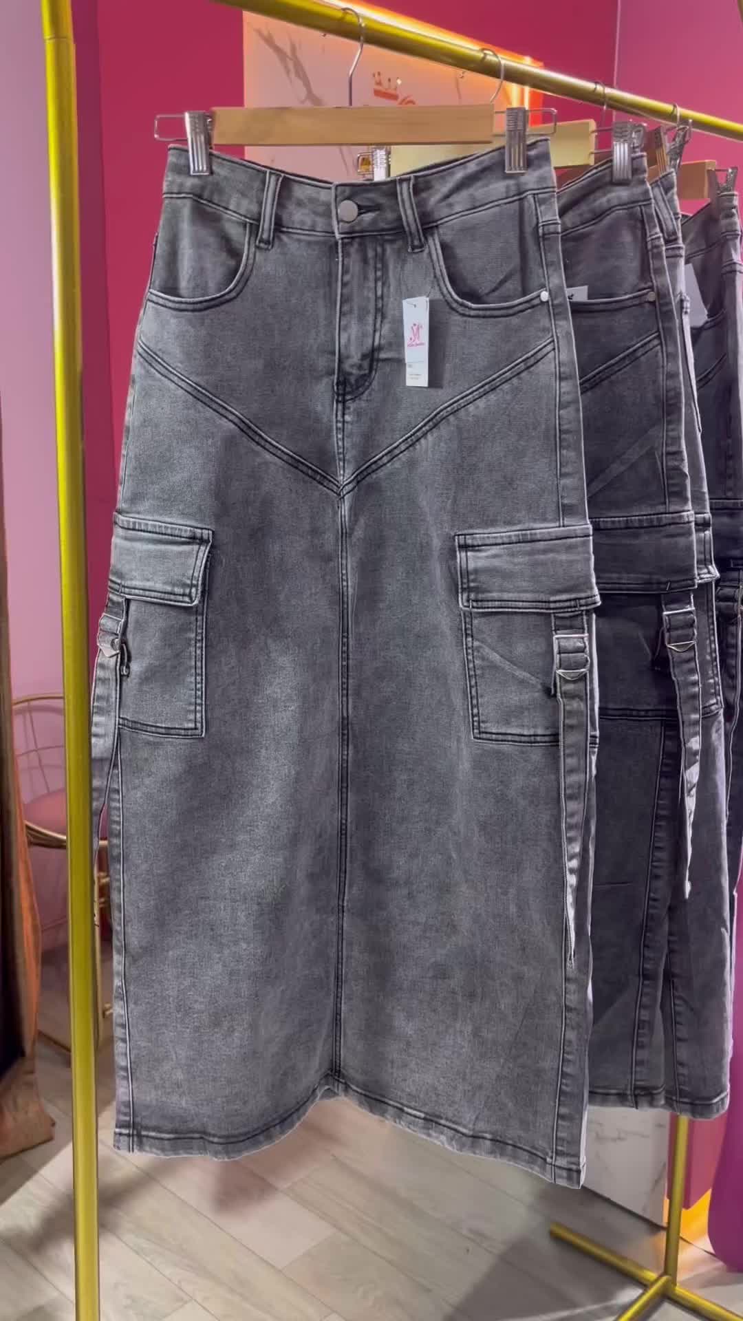 Kimberly Long cargo denim bkk