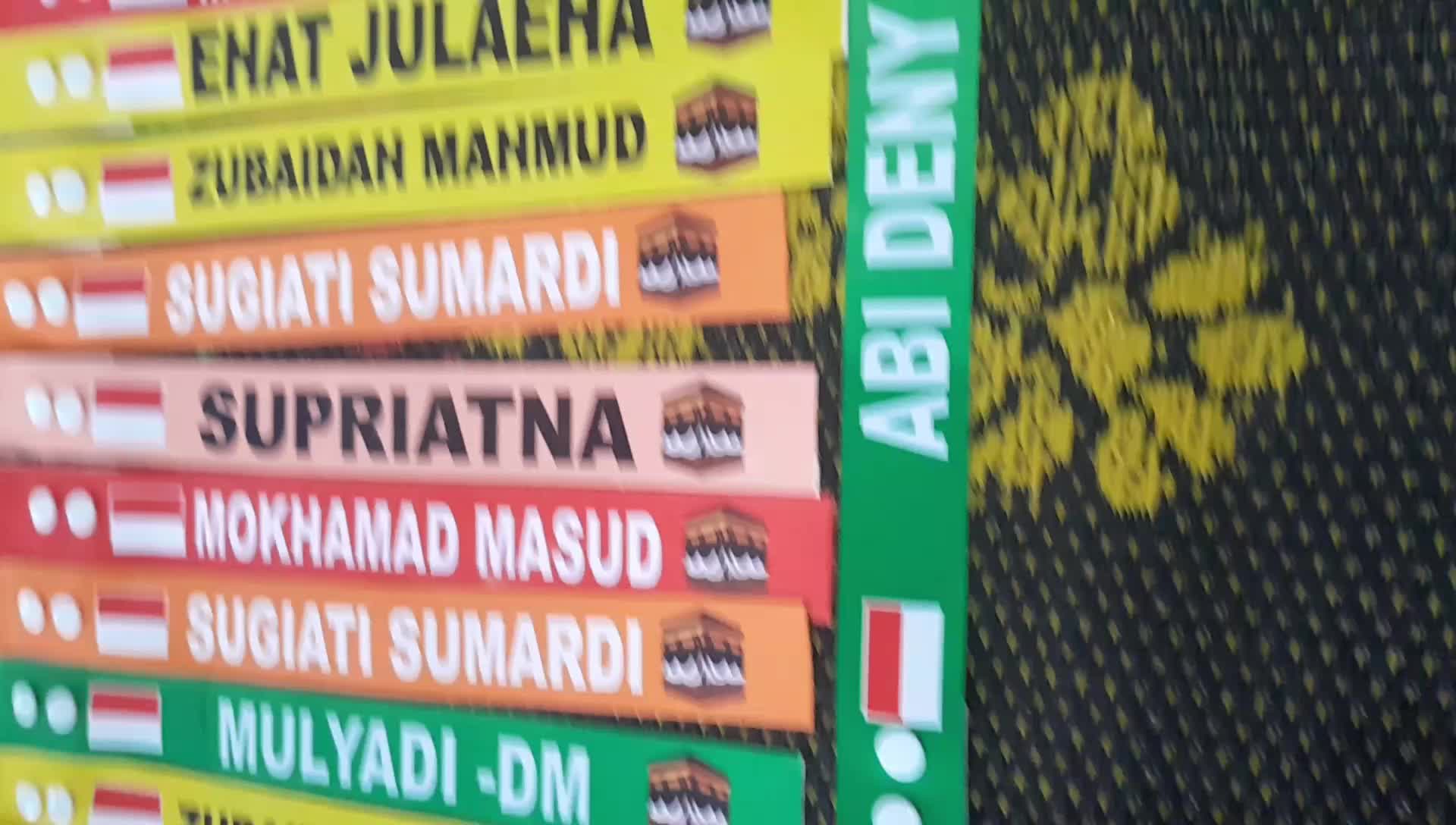 [READY STOCK] TANPA PO NAME TAG TALI PENANDA KOPER HAJI (Costum Nama dan tambahkan nama dicatatan)