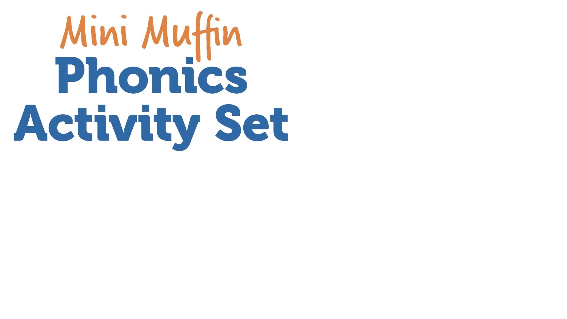 Learning Resources Mini Muffin Phonics Activity Set