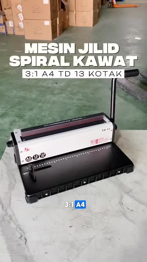 Grakitec Mesin Jilid Spiral Kawat A4 TD-13