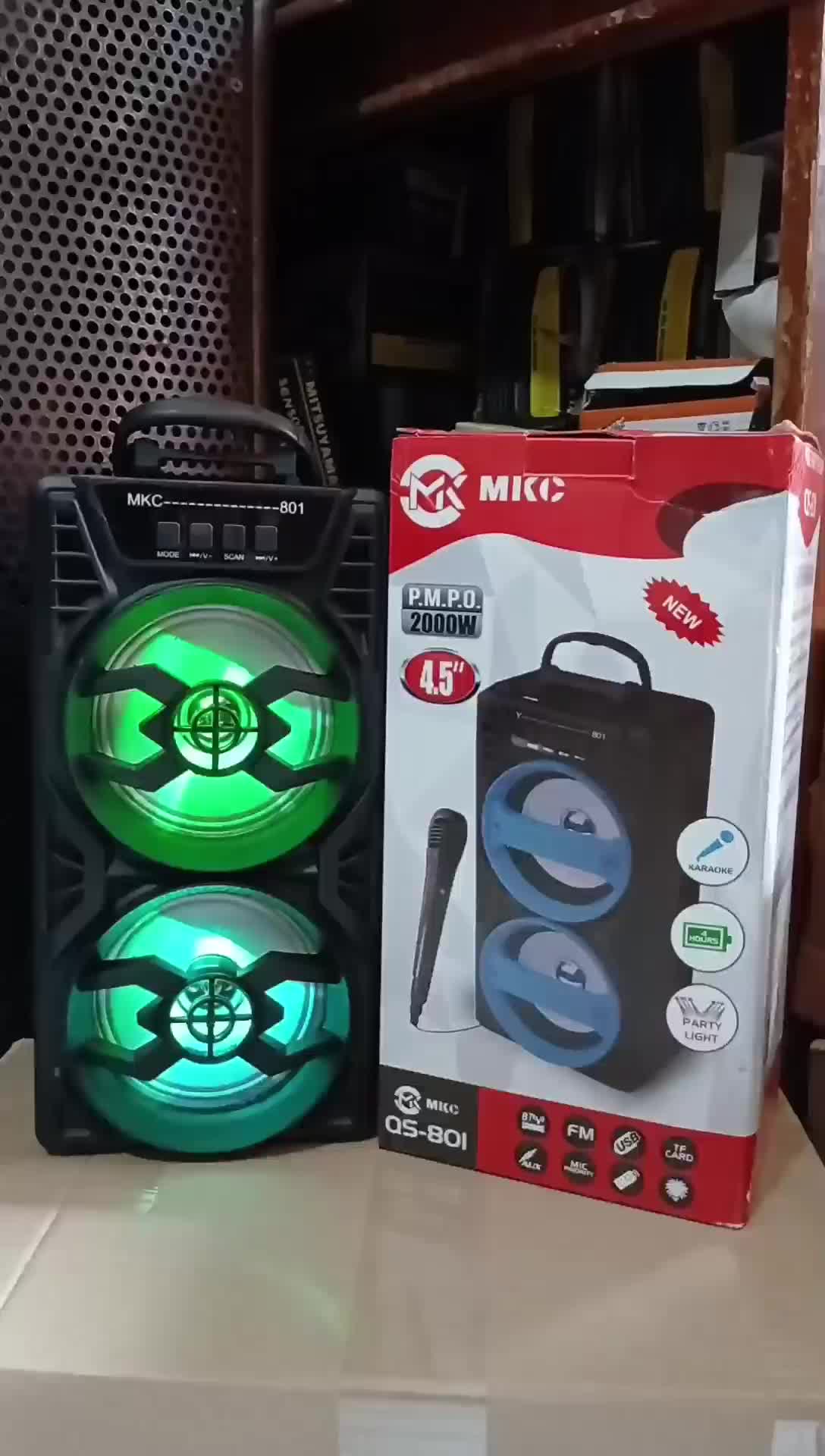 Speaker Bluetooth MH-38BT Gratis Mic karaoke player FM Speaker Bluetooth FY-801 Free Mic karaoke player karoeke FM Radio digital Super Bass Subwoofer aktif Doble Speaker sound sistem
