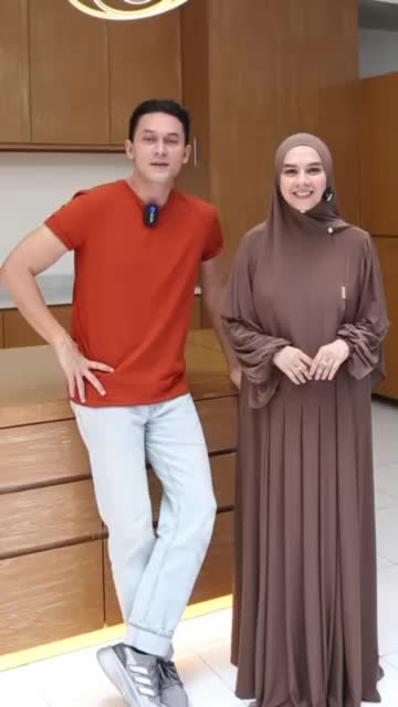 BRUGGMAN STORE AYANA SET DRESS PLUS  PASHMINA INSTAN UNTUK WANITA MUSLIM