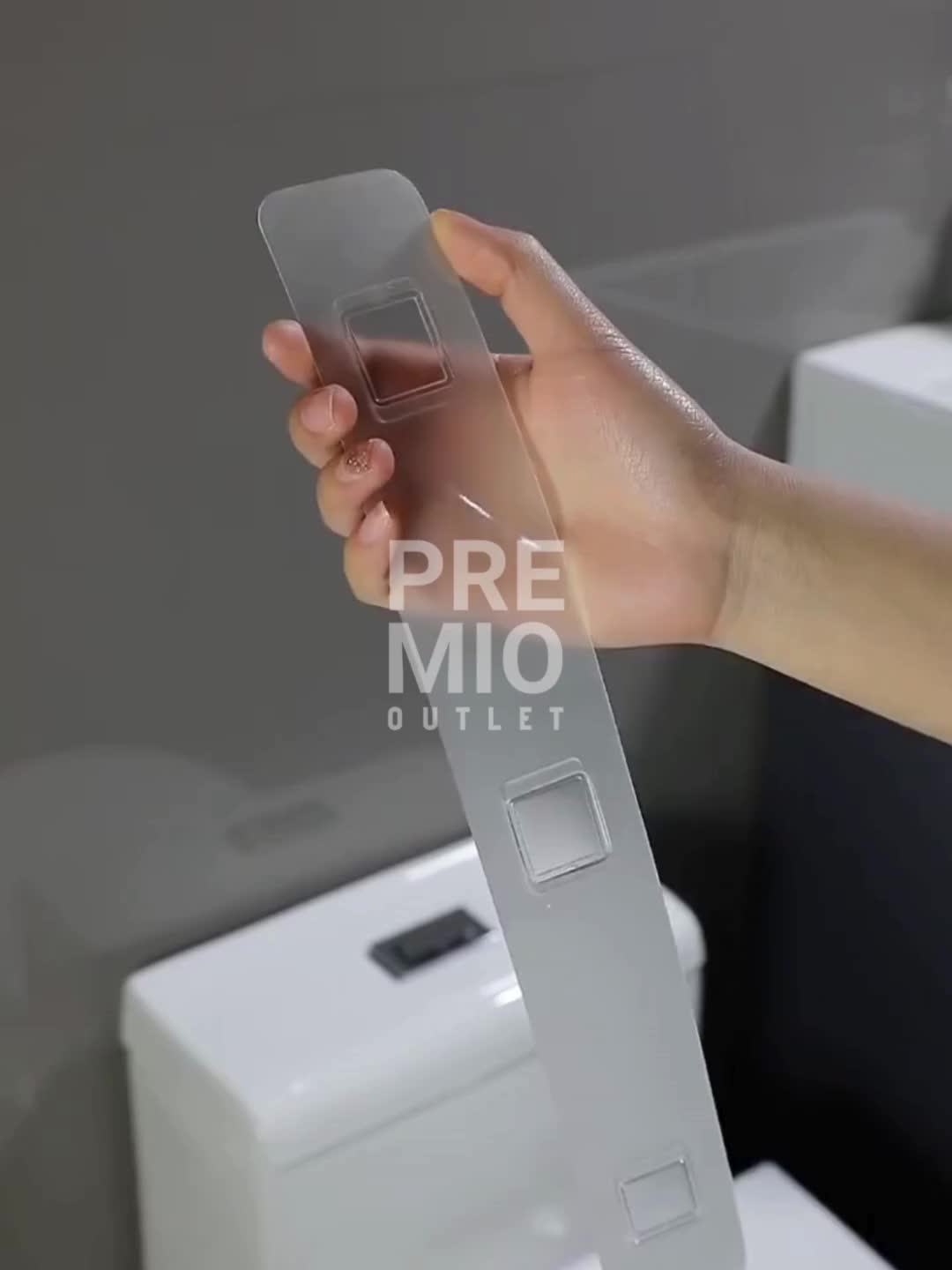 PREMIO Rak Gantung Tempel Dinding Dapur Kamar Mandi Toilet Tanpa Bor