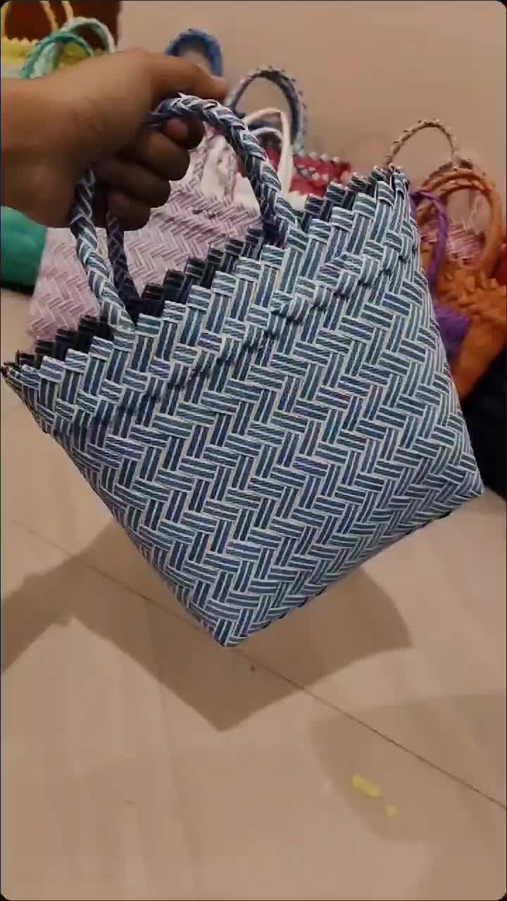 Paket hemat 10 pcs tas anyaman sovenir  xs