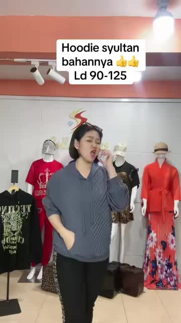 Atasan Plisket Wanita Atasan Hoodie Korean Style Luxury Lengan Panjang
