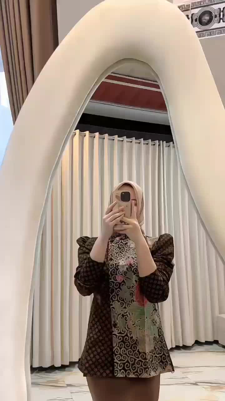 Batik Solo Trendy - Blouse Renata Batik Lapis furing Baju batik kantoran wanita  Katun Nyaman Lembut Atasan