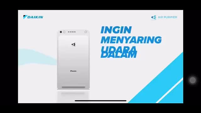 Daikin Air Purifier MCQ30ZVM7-H dengan Filter Penyaring HEPA Elektrostatik dan Pre Filter Gin Ion