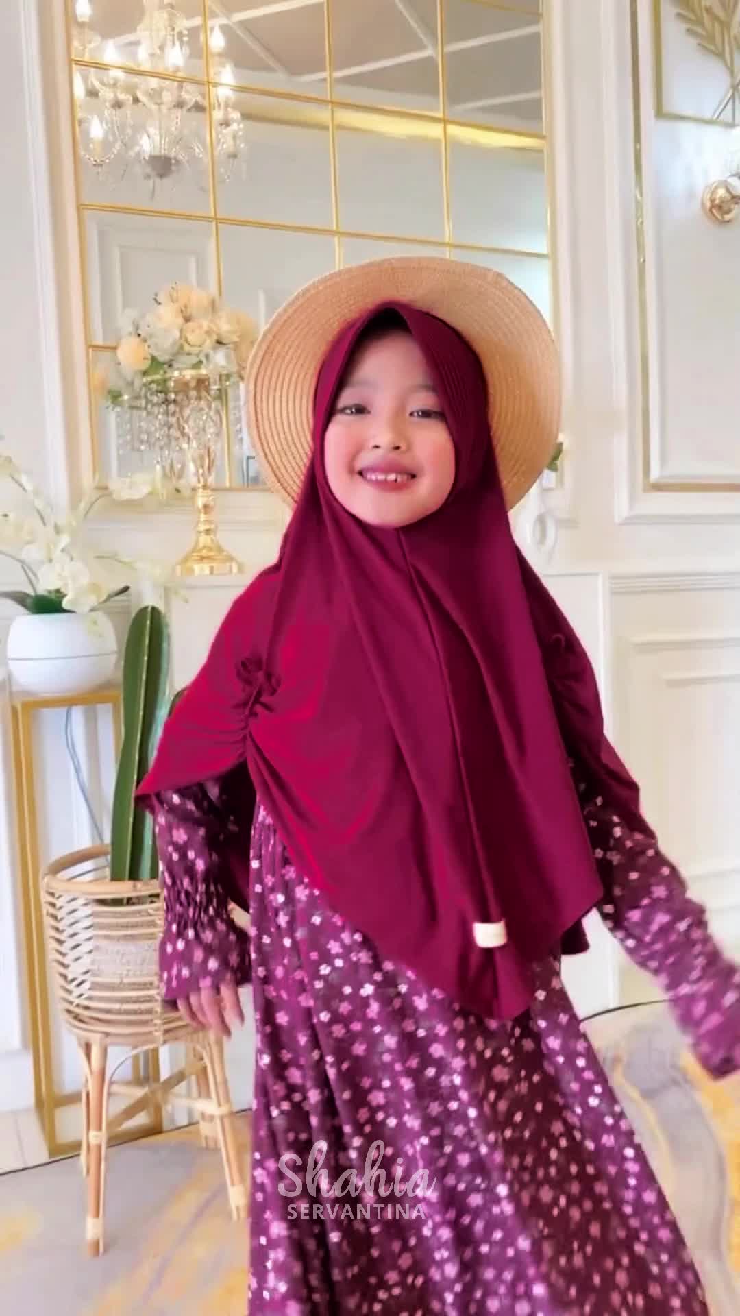 Shahia Servantina - Alinka Set Dress Gamis Crincle Anak Perempuan