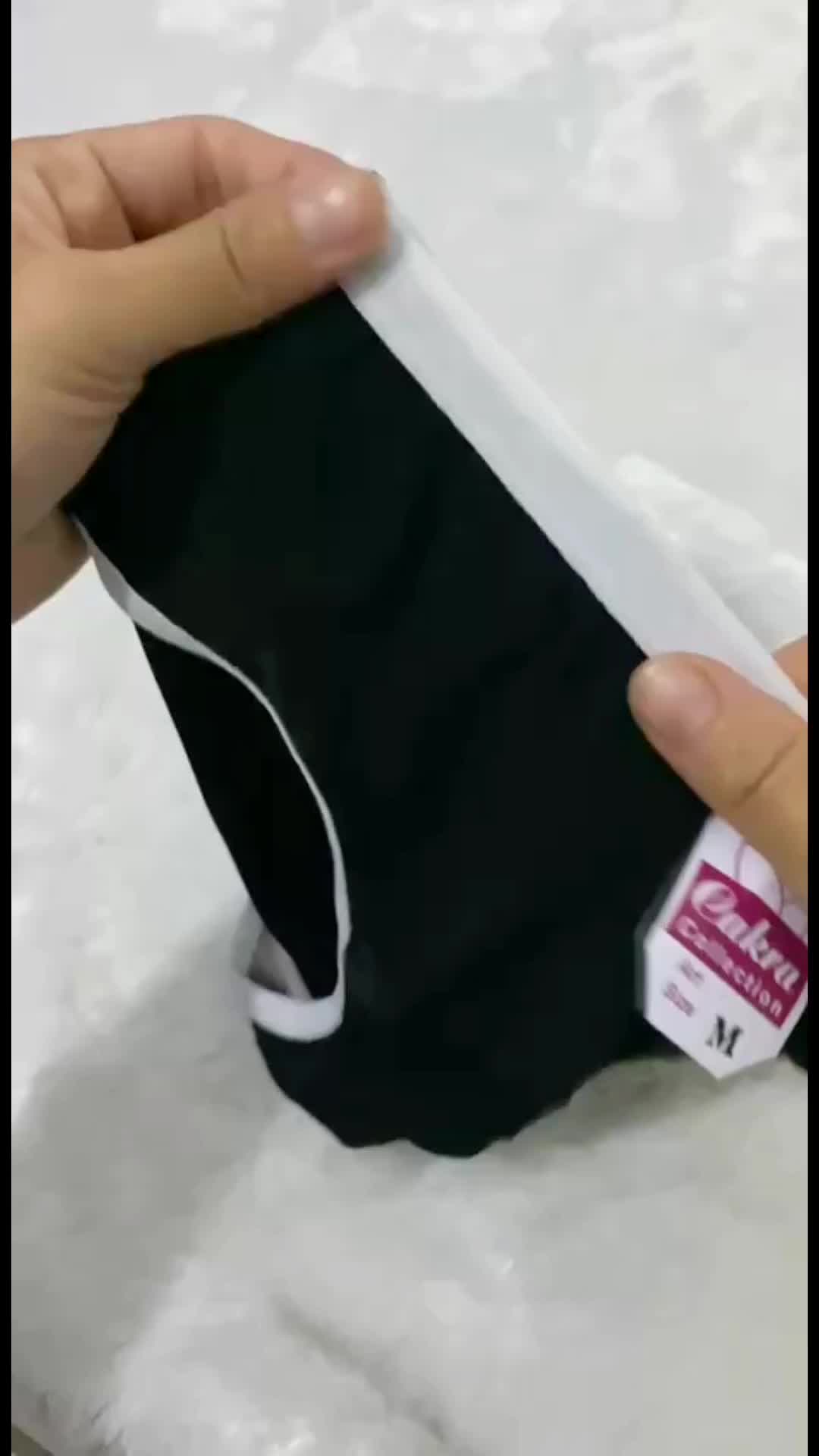 [COD] 12 PCS CD Wanita Dewasa Bahan Ekspor Karet Motif Campur Polos