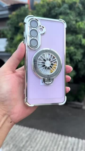 Case For Samsung galaxy A56 5G / A55 5G / A16 5G / A35 5G / A25 5G / A15 5G / A54 5G / A34 5G / S24 FE / S23 FE / S21 FE Soft Hadr Case Ring MagSafe magnet Clear Transparan Bumper anti crak standing Shocprof Casing cover plating