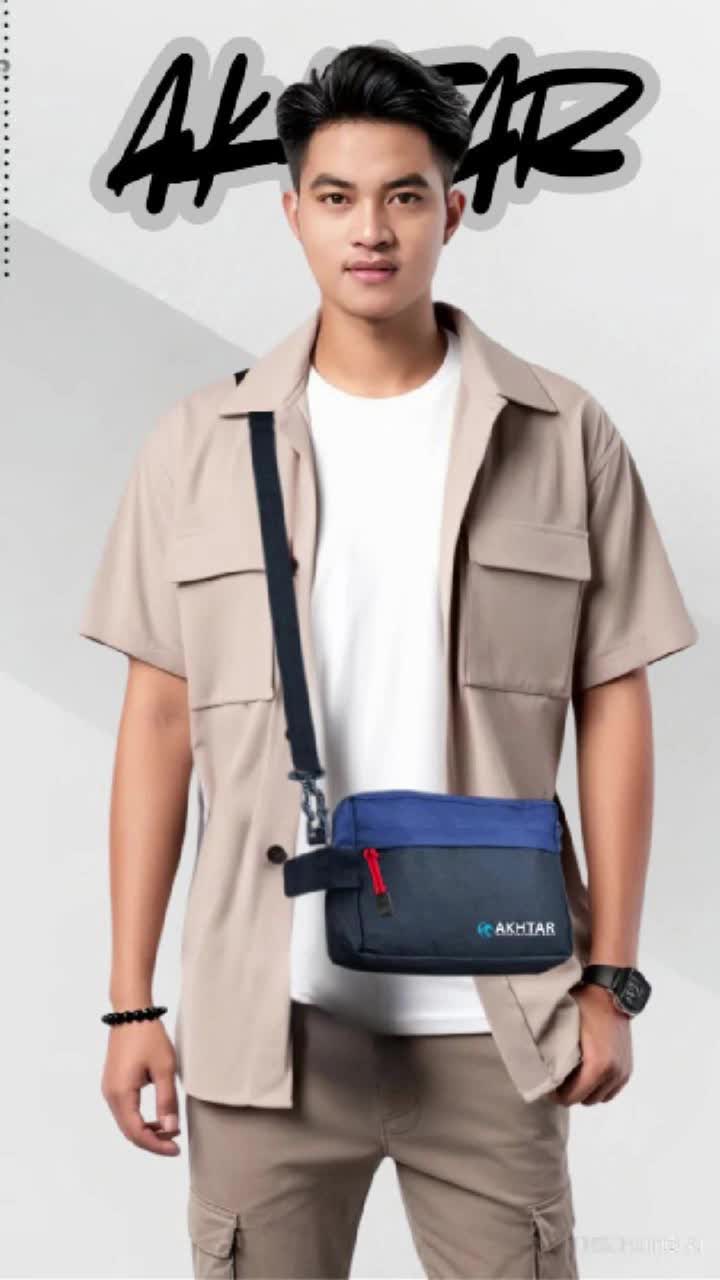 Tas Handbag Clutch Selempang  Pria Cowok Tenteng Original Unisex Akhtar