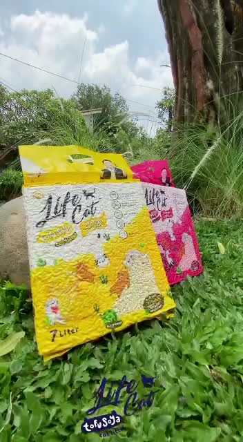 Life Cat Tofu Soya 7L Pasir Kucing 100% Kedelai Natural Aman & Nyaman