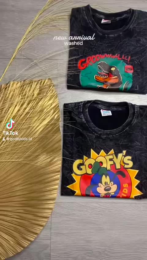 Atasan Kaos Anak Katun WASHED Unisex Usia 1-12 Tahun Distro Anak Laki-Laki Perempuan