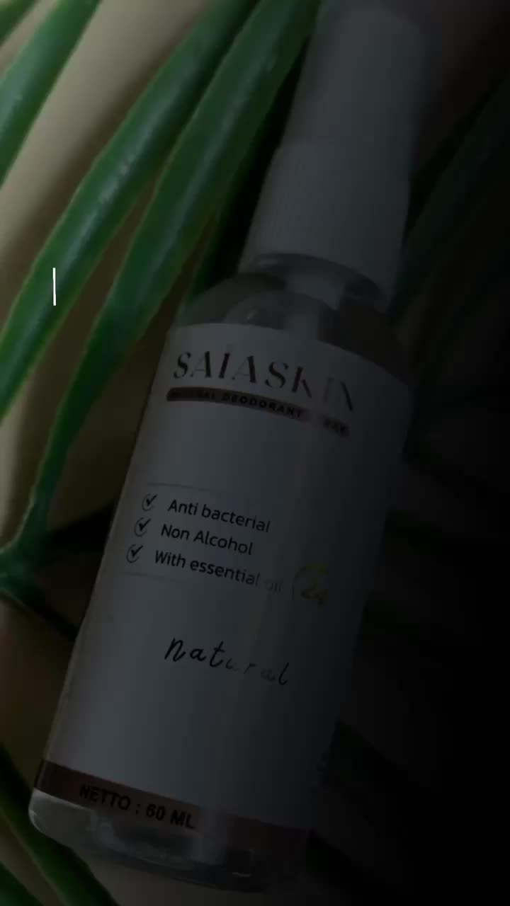 Deodoran Spray tawas SAIASKIN 60ml Tawas cair Penghilang bau Ketiak
