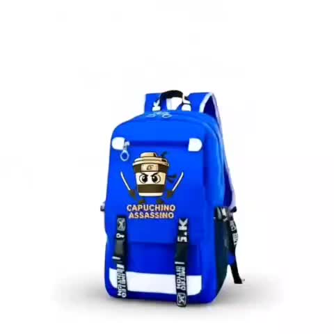 Tas Ransel Viral Tiktok Animali Fashion Gambar Krater E:\CAPPUCCINO ASSASSINO 0181 Ransel Sekolah Anak Cowo sd Smp Led Cewek Perempuan