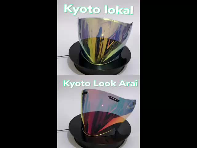 ( FREE RECHET ) GROSIR visor paket ganteng kyoto/Dynamic/revo iridium original colour IMITASI