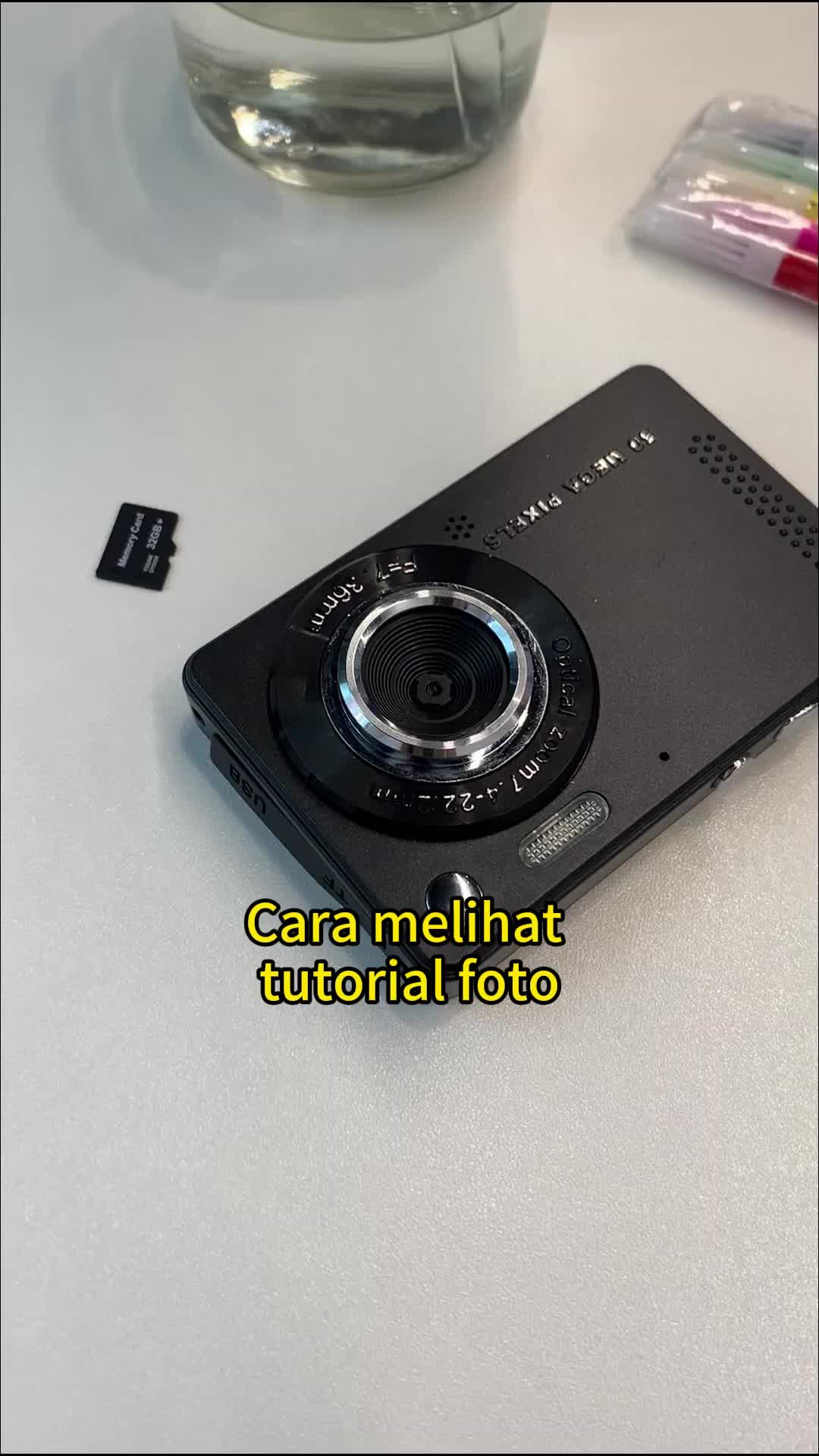 【COD】Kamera Digital, Kamera Vlogging Autofocus dengan Lampu Tambahan, Kamera Digital Point and Shoot 48MP yang Ringkas, Zoom 16X, Anti-Guncang, Termasuk Kartu 32GB, Kamera Portabel yang Cocok untuk Remaja dan Pemula Dewasa Camera digicam