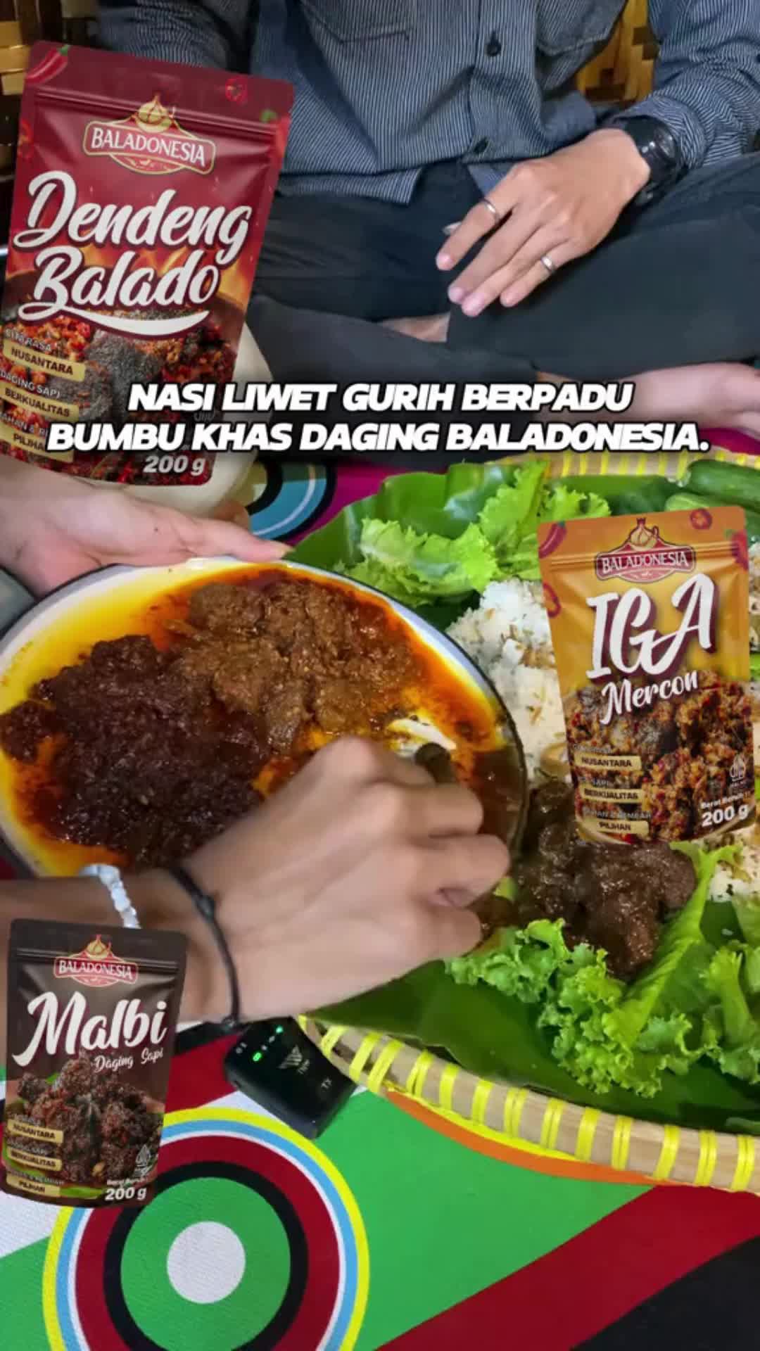 PAKET KENYANG KELUARGA ( 1 IGA MERCON + 1 DENDENG BALADO + MALBI DAGING SAPI )