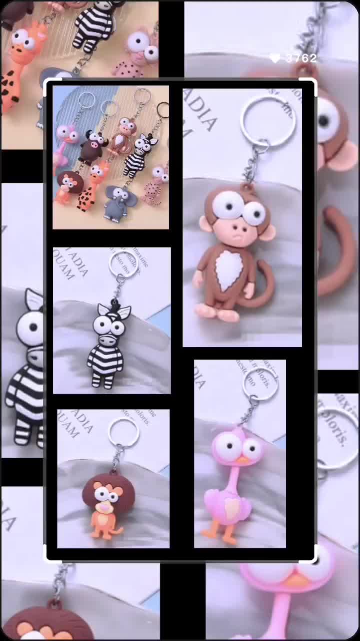Gantungan Kunci dan Tas Karakter Hewan Lucu Mungil Ringan Adorable
