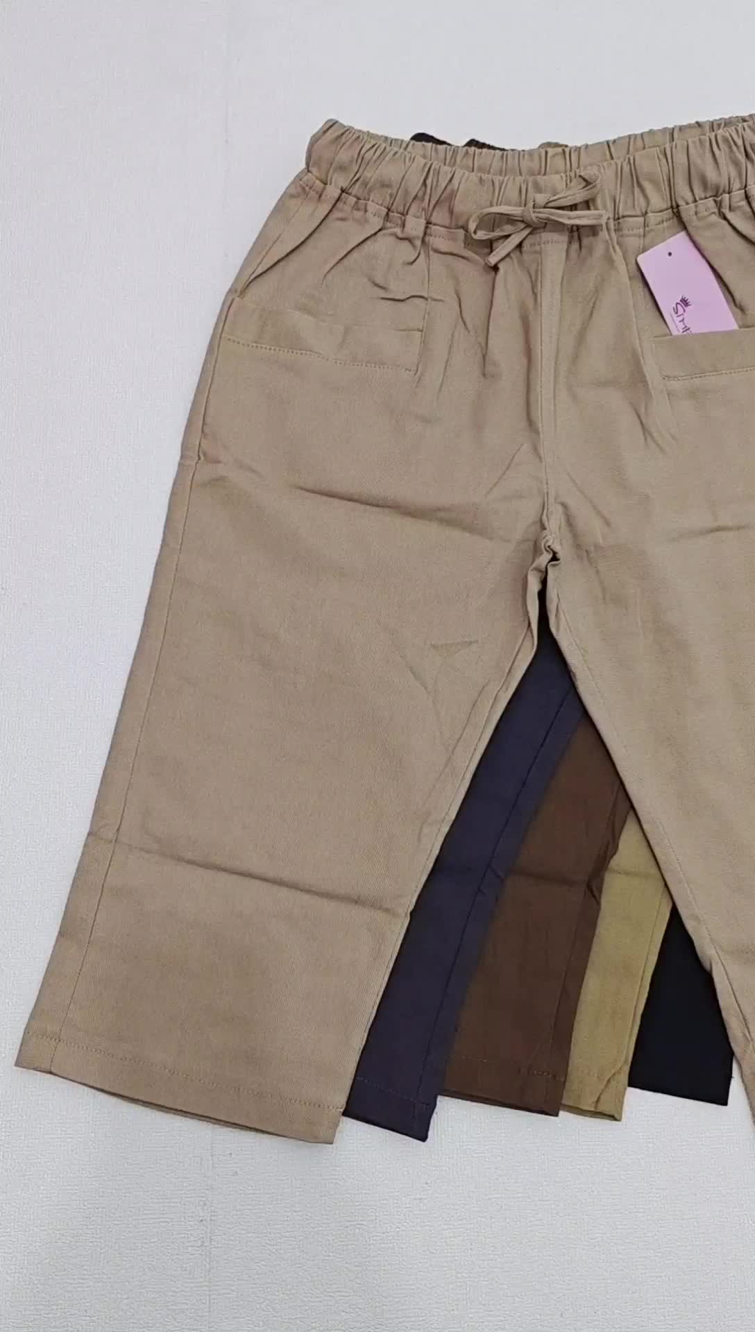 Celana 7/8 Wanita Baggy POCKET Stretch Tebal Simple Me Soft Lembut Melar Kaki Panjang