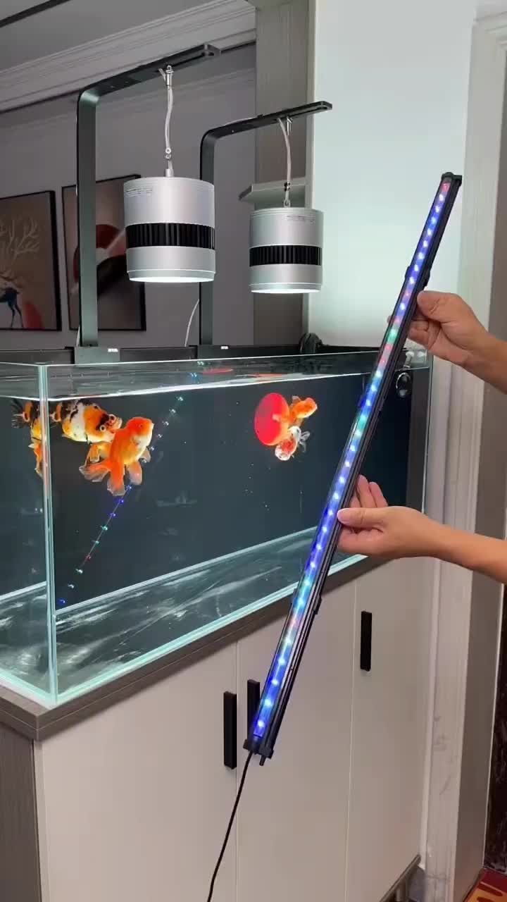 AF Lampu Celup Led Aquarium batu aerator lampu gelembung LAMPU akuarium