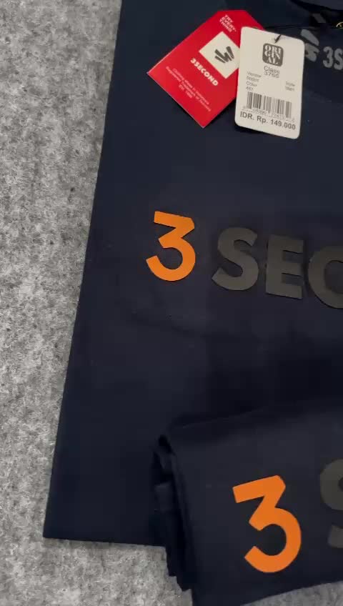 KAOS PRIA TERBARU THREE SECOND SABLON TIMBUL HDC TERLARIS