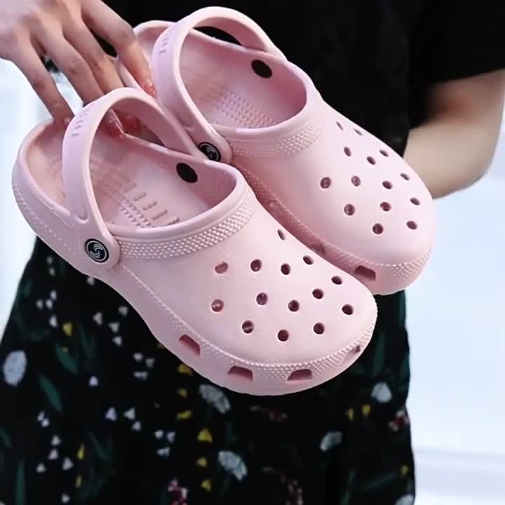 Derta Sendal Selop Wanita Sendal Kodok Wanita Sepatu Fuji Wanita Clog Beige Cewek Casual Fashion Korea Baim Kekinian size 36-45