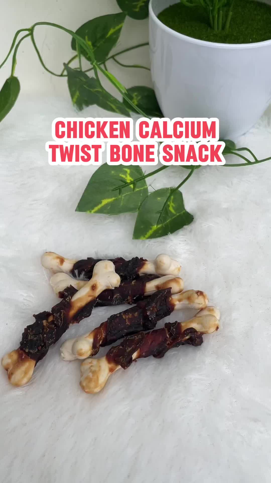 Pawsitive Vibes Chicken Calcium Twist Bone Snack/Cemilan Anjing/ Dog Treats