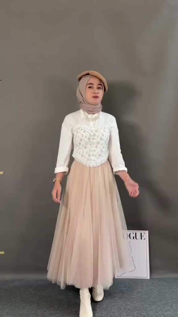 Rok Tutu 3 Layer Highwaist Wanita 3 Lapis Panjang Dewasa Nyaman
