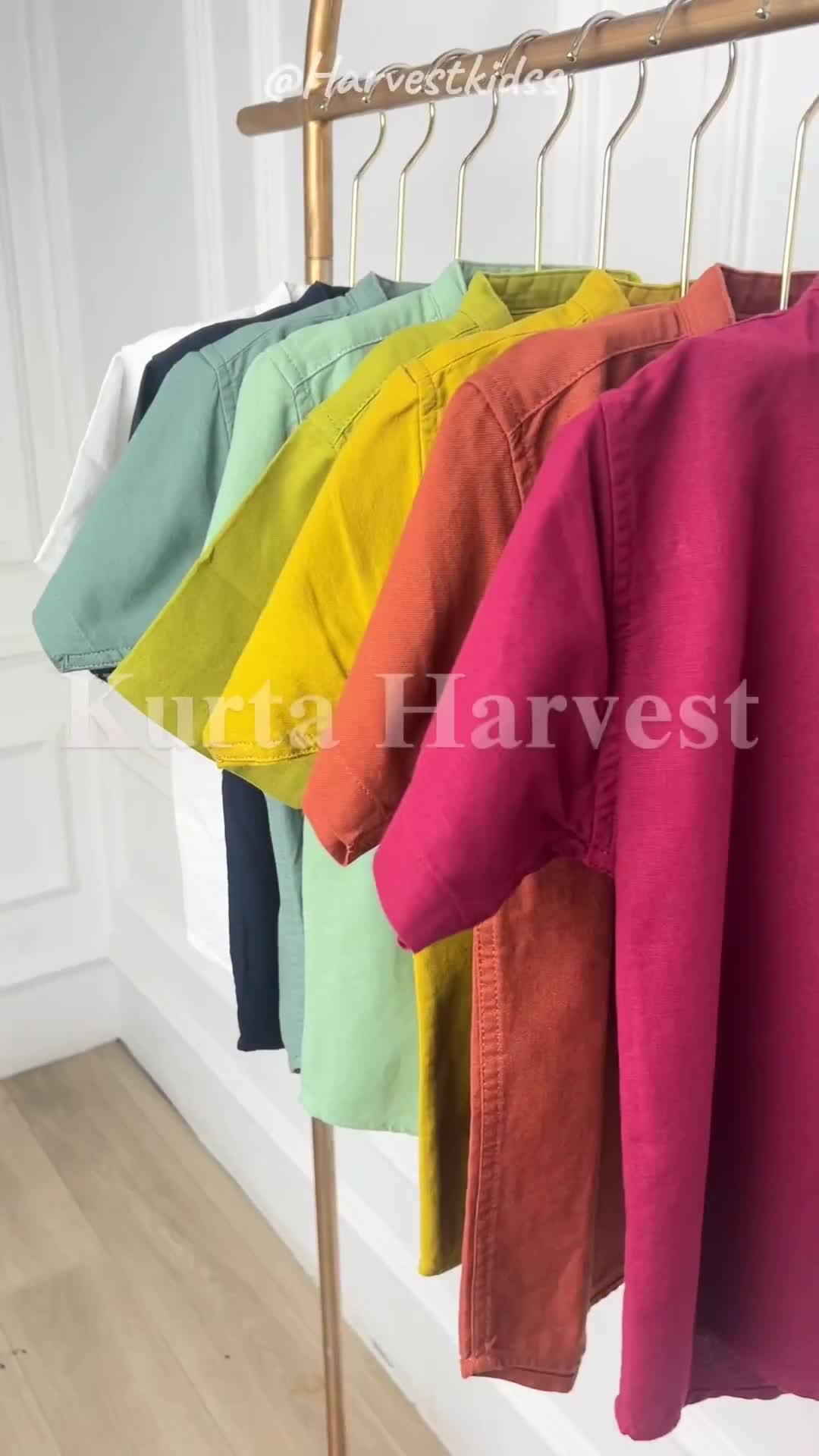 Baju Koko Kurta Anak 3-16 tahun / Baju Muslim Anak / KURTA HARVEST